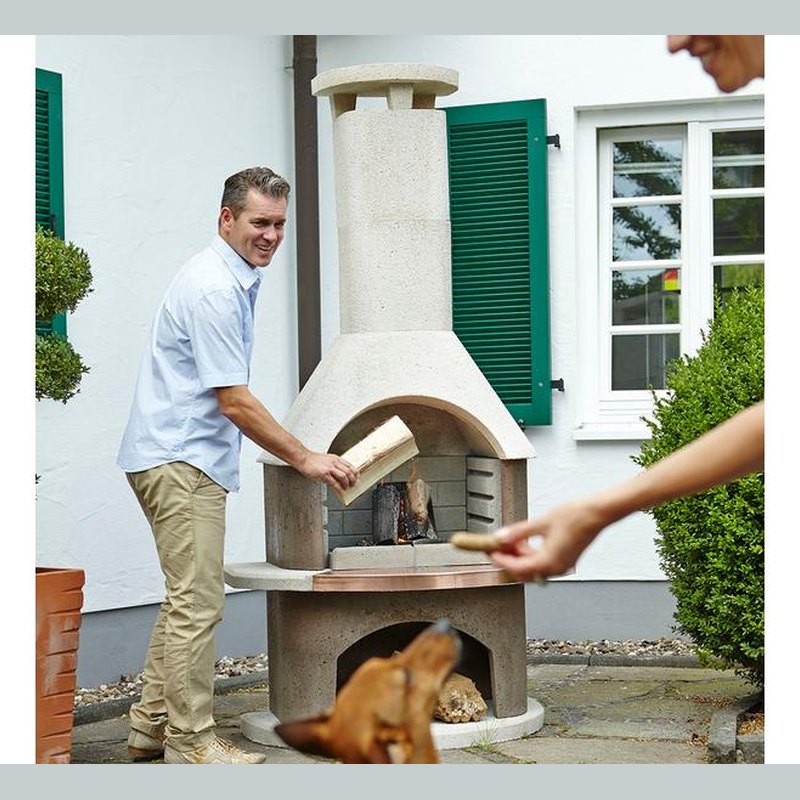 Nischenkauf.ch - Gartencheminée mit Grillrost für die besonderen Momente