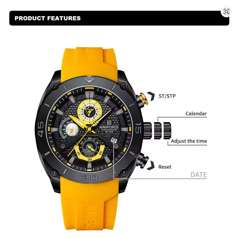 NAVIFORCE Herrenuhr mit Chronograph