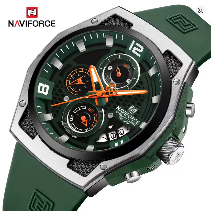 Naviforce Chronograph Herren Uhr, 3 ATM wasserdicht