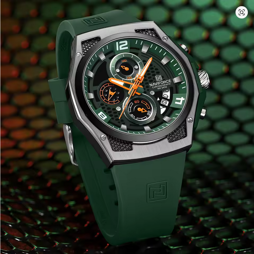 Naviforce Chronograph Herren Uhr, 3 ATM wasserdicht