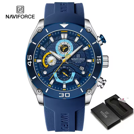 NAVIFORCE Herrenuhr mit Chronograph