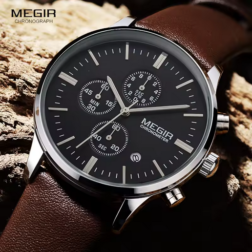 MEGIR Chronograph Herrenuhr – Sportlich, stilvoll & funktional