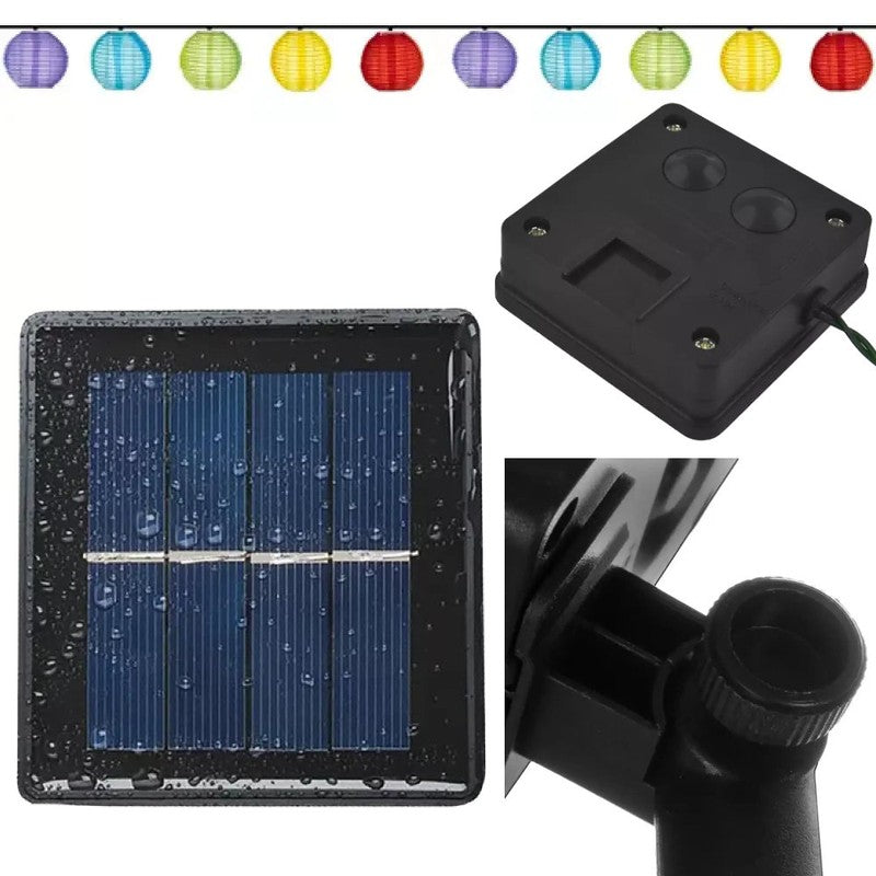 Nischenkauf.ch - LED Solar-Lampion-Lichterkette mit 7 Lichtmodi