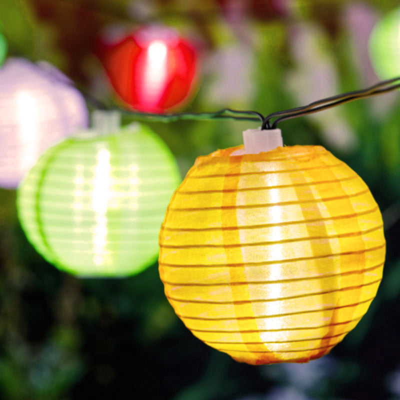 Nischenkauf.ch - LED Solar-Lampion-Lichterkette mit 7 Lichtmodi